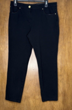 Chicos So Slimming Pants Black Women’s Large (2 Short) High Rise - £18.03 GBP