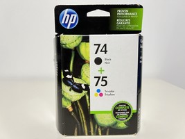 HP 74 75 Ink Cartridge Combo Black Tri Color  HP C4580 C5580 CC659FN *2019 - $12.00