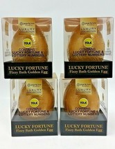LOT 4 ~ Lucky Fortune Fizzy Bath Bomb Golden Egg Luxury Collection NIB SEALED - £31.64 GBP