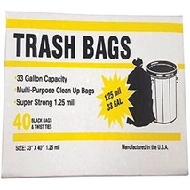 PRIMROSE PLASTICS/COM Trash Bags 33 Gallon - $25.05