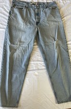 Levi&#39;s 560 Blue Jeans Comfort Fit Men 42x34 Cotton Medium Wash Distressed mom - £16.87 GBP
