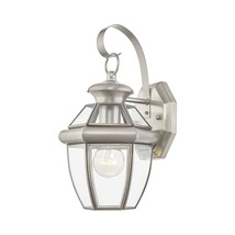 Livex Lighting 2051-91 Monterey 1 Light Outdoor Brushed Nickel Finish So... - $86.99