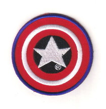 Marvel Comics Captain America Shield Logo Embroidered Patch NEW UNUSED - £6.16 GBP