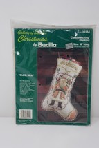 Bucilla Gallery of Stitches Christmas Candlewicking Stocking Kit Old St Nick NOS - $22.99
