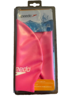 Swim Cap Speedo Solid Silicone Hot Pink Junior Recreational Swimmers Ages 6-14 - £10.73 GBP