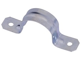 1.5&quot; TWO HOLE Conduit STRAP EMT electrical 1 1/2&quot; Steel Metal Strap clamp 41924 - £7.61 GBP