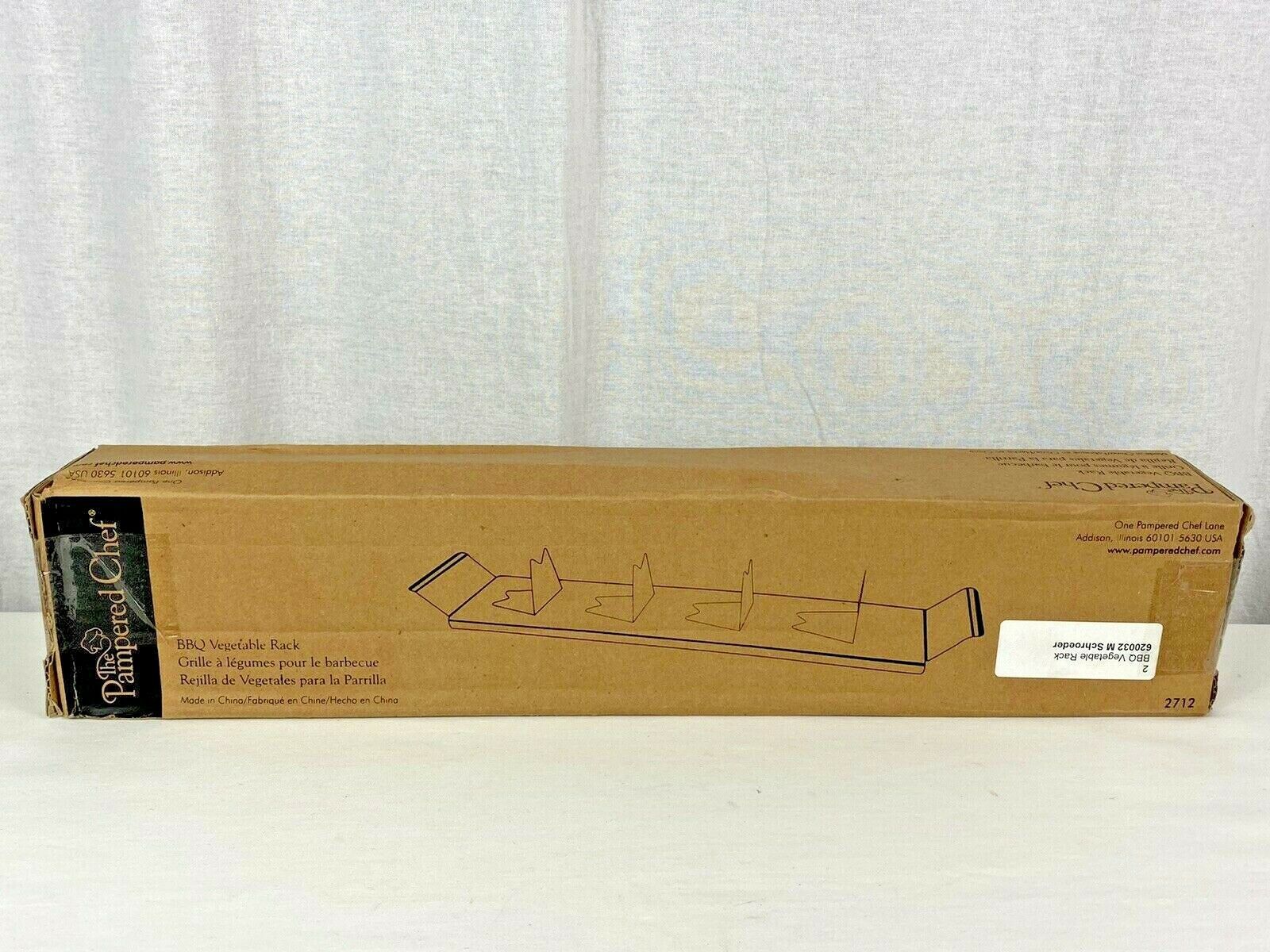 NEW / NIB The Pampered Chef BBQ Vegetable Rack #2712 For On Grill - $4.95