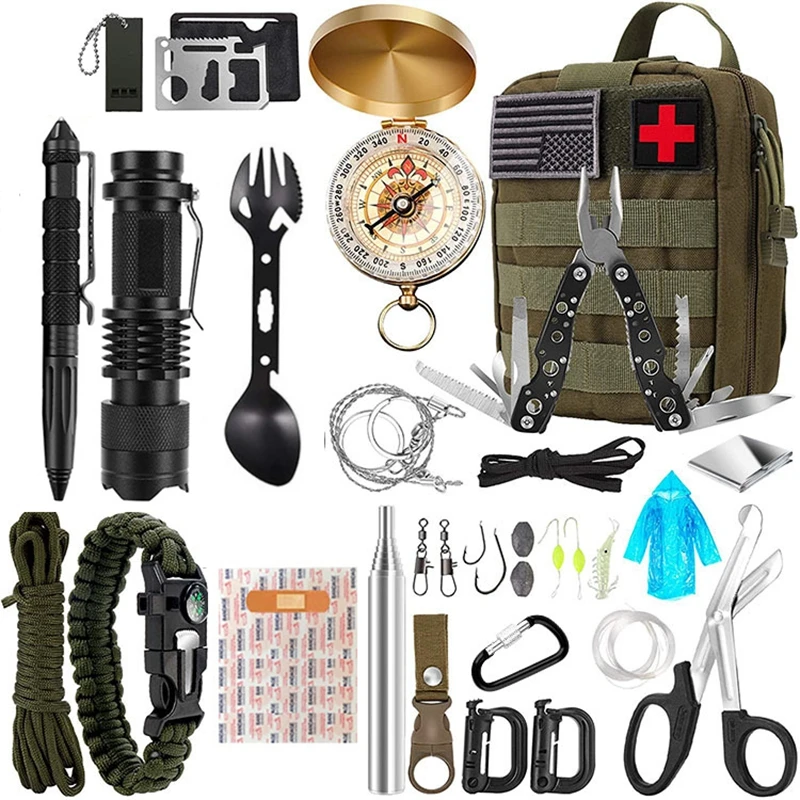 Wilderness SOS Survival Gear Survival Kit Outdoor Travel Camping Fishi Hunting - £41.30 GBP+