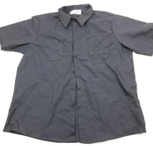 Authentic Aramark Work Uniform Short Sleeve Shirt Mens Size 1XLR Gray - £11.95 GBP