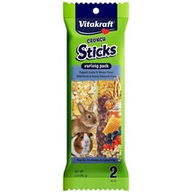 [Pack of 2] Vitakraft Crunch Sticks Rabbit &amp; Guinea Pig Treats Variety Pack -... - £20.03 GBP