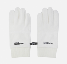 Wilson UNI Fleece Gloves Unisex Tennis Sports Glove Support Ivory WU35016433IVY - £44.33 GBP