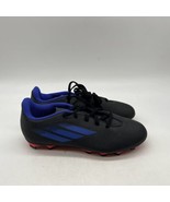 Adidas Speedflow 4 Black Blue Soccer Youth Cleat  Sz 5 FY3318 - £26.29 GBP