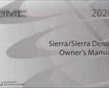 2020 GMC Sierra Owner&#39;s Manual Original [Paperback] GMC - $38.21