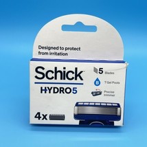 Schick Hydro 5 Blades (4 Pack Cartridges) with Skin Guards &amp; Gel Pools - NEW - £8.74 GBP
