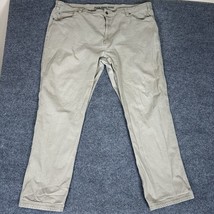 Duluth Trading Flex Fire Hose Pants Mens 46x34 (45x32) Beige Relaxed Hig... - $24.01