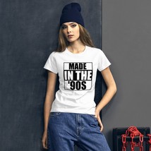MADE in THE 90s Fashion Fit Tee Graphic Black And White T-Shirt Tee Gift... - £18.00 GBP