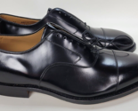 Johnston &amp; Murphy Mens Optima Melton Black Leather Cap Toe Dress Shoes 1... - $59.40