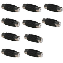 10 lot RCA Female to Female F/F Audio Video Coupler Coupling Connector Adapter-2 - £21.95 GBP