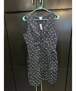 J.Crew Sleeveless Navy Blue Dress with Yellow Floral Print,  - $727.66 MXN