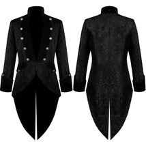 2022 Men&#39;s Clothing Medieval Retro Coat Medium Long Tailcoat  Retro Tuxedo - £93.18 GBP