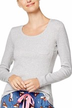 Jenni by Jennifer Moore Womens Ribbed Pajama Top Only,1-Piece,Heather Gr... - $21.78