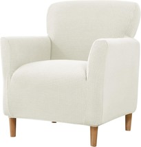 The Livego Banquet Armchair Slipcovers, In Milky White, Are A Luxurious ... - $41.97