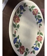 Vintage Paden City Shenandoah Ware Morning Glory 11.5” X 8.5” Oval Platter - £11.57 GBP