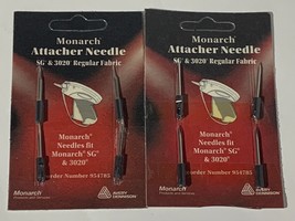 (2) 4 Packs Fabric Attacher Needles Monarch SG Regular Fabric - £10.40 GBP