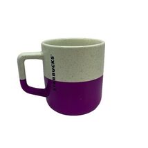 Starbucks Coffee Tea Mug: Purple White Cream 14 Oz. Hot Or Cold - €14,27 EUR