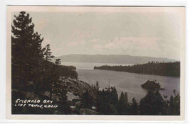 Emerald Bay Lake Tahoe California 1950c RPPC real photo postcard - £4.69 GBP