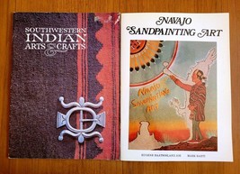 Set of 2 Vtg Booklets Navajo Sandpainting Art * Southwestern Indian Arts Crafts - £11.70 GBP