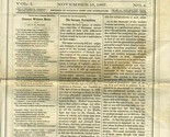 Western Collegian Newspaper Ohio Wesleyan University November 15, 1867 D... - £193.63 GBP