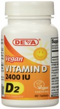 Deva Vegan Vitamins Vegan Vitamin D 2400 IU, 90-Count - £9.38 GBP