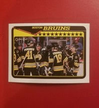 1990-91 O-Pee-Chee Opc Boston Bruins Team Card #165 Free Shipping - £1.40 GBP