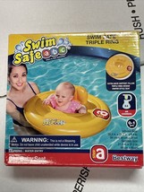 Bestway Swim Safe Triple Ring Baby Seat Age 0-1 Seat Pool Float Step A - £6.14 GBP