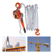 1.5T Chain Hoist 20Ft Puller Block Fall Chain Lift Hand Tool W/ 2 Hook 3... - £118.77 GBP