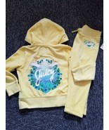 Juicy Couture Girl Chrest Velour Yellow 2 Pc Track Suit Size 2-3T new rare - £66.17 GBP