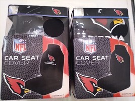 NFL Arizona Cardinals Embroidered Car Seat Cover Set of 2. New Open Box - £37.09 GBP