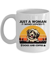 Just A Woman Who Loves Havanese Dog And Coffee Mug 11oz Ceramic Vintage ... - £13.19 GBP