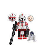 Minifigures Clone Commander Fox With R2 Droid Star Wars Toys - $4.40