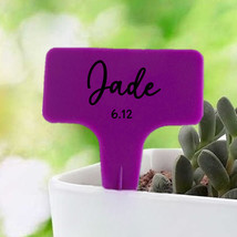 MBK Purpleshaped Plant Labels Garden Row Marker Seed Stake Food Tag Re B... - $10.50