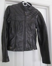 Milwaukee Leather Motorcycle Biker Jacket Coat Womens Vents Black S(?) No sz tag - $124.00