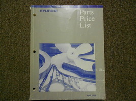 1998 HYUNDAI Parts Price List Manual APRIL Scoupe Excel FACTORY OEM BOOK 98 - $6.22