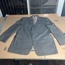 Hart Schaffner Marx Gray Plaid Blazer Jacket 42R, Windowpane Coat, Suit Coat - $37.61