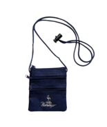 Flamingo Mini Skinny Crossbody Id Case Pouch Navy - $13.83 CAD