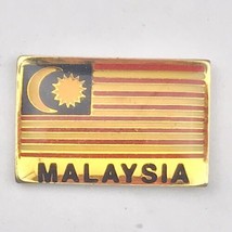 Malaysia Flag Vintage Pin Country Nation Asia - $12.85