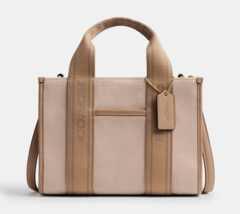 COACH Smith Tote Bag 24 Small Canvas Crossbody ~NWT~ CAK94 Dark Natural - €182,21 EUR