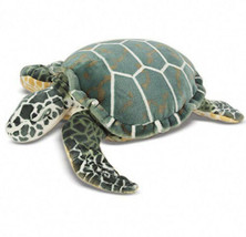 Melissa &amp; Doug Sea Turtle Plush Giant Stuffed Animal Kids Cuddle Toy 34&quot;... - $65.90