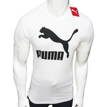 Nwt Puma Msrp $40.99 Classics Tee Men&#39;s White Crew Neck Short Sleeve T-SHIRT - £15.09 GBP