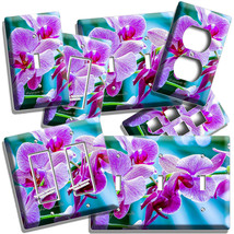 Violet Orchid Flowers Light Switch Outlet Wall Plate Floral Studio Room Hd Decor - £14.15 GBP+